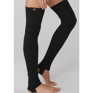 ALO Yoga Black Leg Warmers